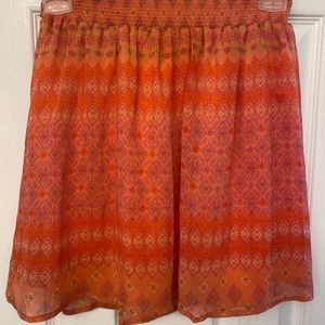 Beautiful multi colored patterned skirt